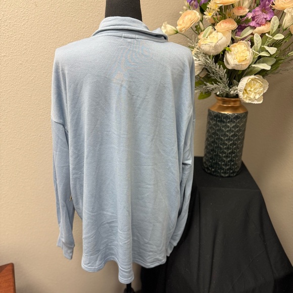 NWT Kensie Blue Fog Collared Button-Up Shirt 2X - Picture 4 of 11